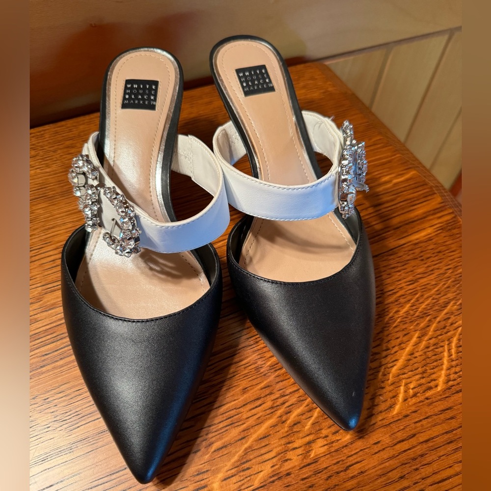 White House Black Market Jeweled Shoes